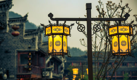 FengHuang Street Lamps Photography Holiday